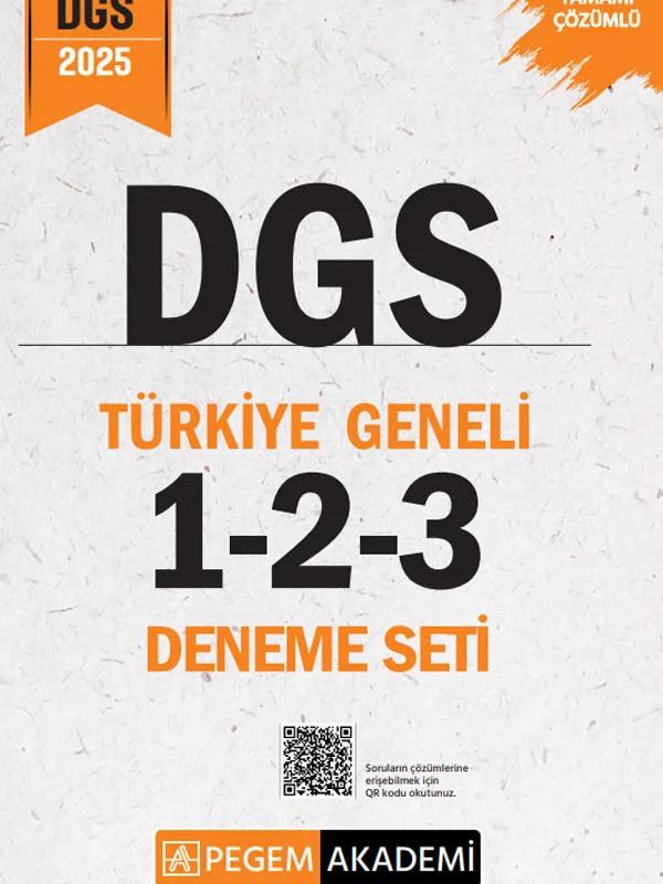 2025 DGS Tamamı Çözümlü Türkiye Geneli 1-2-3 (3'lü Deneme Seti)