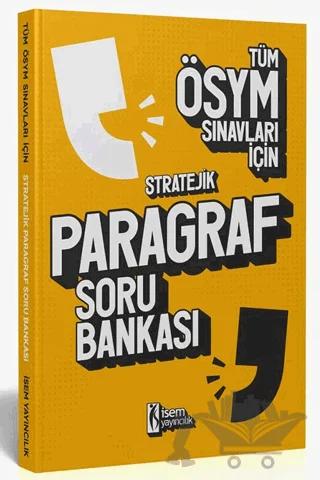 2023 Tüm ÖSYM Sınavları İçin Stratejik Paragraf Soru Bankası