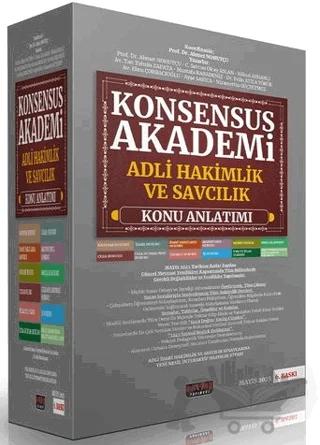 KONSENSUS Akademi Adli Hakim ve Savcılık Sınavı Konu Anlatımı