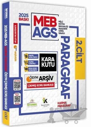 2025 MEB-AGS Türkçenin Kara Kutusu Paragraf 2 Karma ÖSYM Çıkmış Soru Bankası Video/PDF Çözümlü