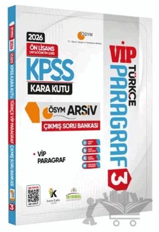2026 KPSS Önlisans/Ortaöğretim Türkçenin Kara Kutusu Paragraf 3 VİP ÖSYM Çıkmış Soru Bankası