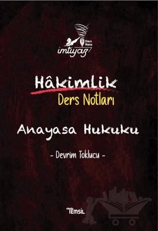 İmtiyaz Anayasa Hukuku Hakimlik Ders Notları