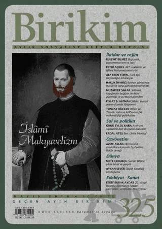 Birikim Aylık Sosyalist Kültür Dergisi Sayı: 325 Mayıs 2016