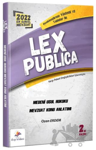 Lex Publica Hakimlik Medeni Usul Hukuku Mevzuat Konu Anlatımı