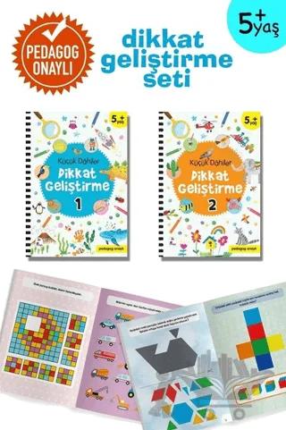 Dahiler Dikkat Geliştirme Seti (2 Kitap Takım) 5+ Yaş (Pedagog Onaylı)