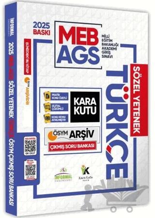 2025 MEB-AGS Türkçenin Kara Kutusu Tek Kitap ÖSYM Çıkmış Soru Bankası Konu Özetli Video/PDF Çözümlü
