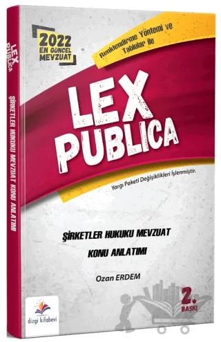 Lex Publica Şirketler Hukuku Adli Hakimlik Mevzuat Konu Anlatımı Anlatımı