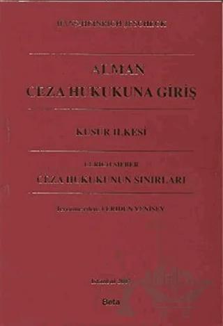 Alman Ceza Hukukuna Giriş - Ceza Hukukunun Sınırları