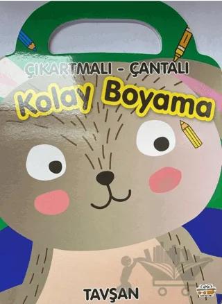 Tavşan - Çıkartmalı - Çantalı Kolay Boyama