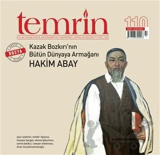 Temrin Düşünce ve Edebiyat Dergisi Sayı: 110 Aralık 2020