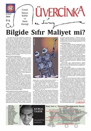 Üvercinka Dergisi Sayı: 52 Şubat 2019