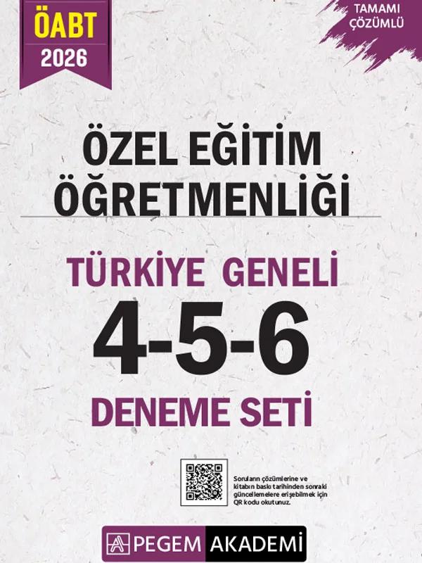 2026 MEB AGS ÖABT Özel Eğitim Öğretmenliği Tamamı Çözümlü Türkiye Geneli 4-5-6 (3'lü Deneme Seti)