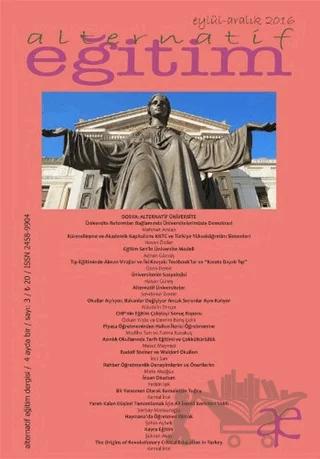 Alternatif Eğitim Dergisi Sayı: 3 Eylül - Aralık 2016