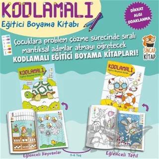 Kodlamalı Eğitici Boyama Kitabı 5-6 Yaş (2 Kitap Takım)