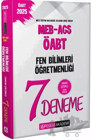 2025 MEB-AGS-ÖABT Fen ve Teknoloji Öğretmenliği Tamamı Çözümlü 7 Deneme