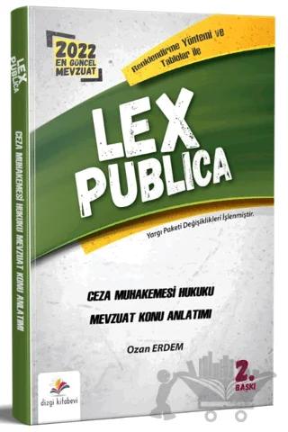 Lex Publica Ceza Muhakemesi Hukuku Adli Hakimlik Mevzuat Konu Anlatımı