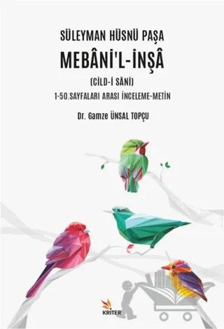 Süleyman Hüsnü Paşa Mebani’l-İnşa (Cild-i Sani)