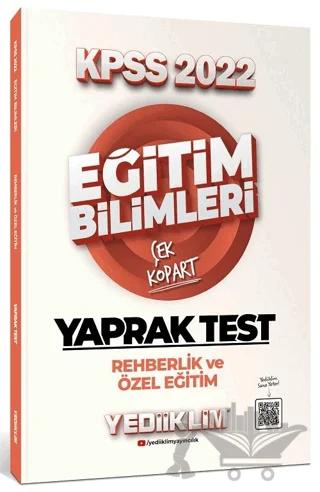 KPSS Eğitim Bilimleri Rehberlik ve Özel Eğitim Çek Kopart Yaprak Test
