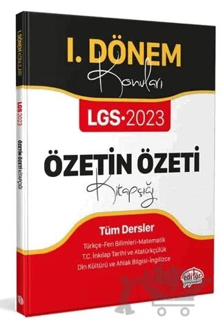 2023 LGS 1. Dönem Konuları Özetin Özeti Kitapçığı
