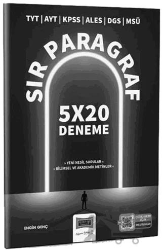 TYT AYT KPSS ALES DGS MSÜ Sır Paragraf 5x20 Deneme Yargı Yayınları