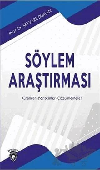 Söylem Araştırması – Seyyare Duman – Dorlion Yayınları kitap kapağı