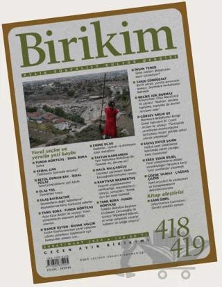 Birikim Aylık Sosyalist Kültür Dergisi Sayı: 418 - 419 Şubat Mart 2024 – Birikim Yayınları kitap kapağı