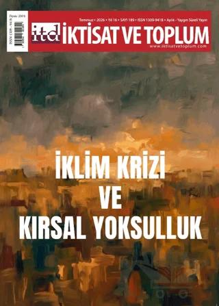 İktisat ve Toplum Dergisi 189. Sayı İklim Krizi ve Kırsal Yoksulluk – İktisat ve Toplum Dergisi kitap kapağı