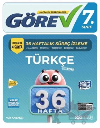 7. Sınıf Görev Türkçe 36 Haftalık Süreç İzleme Kitabı