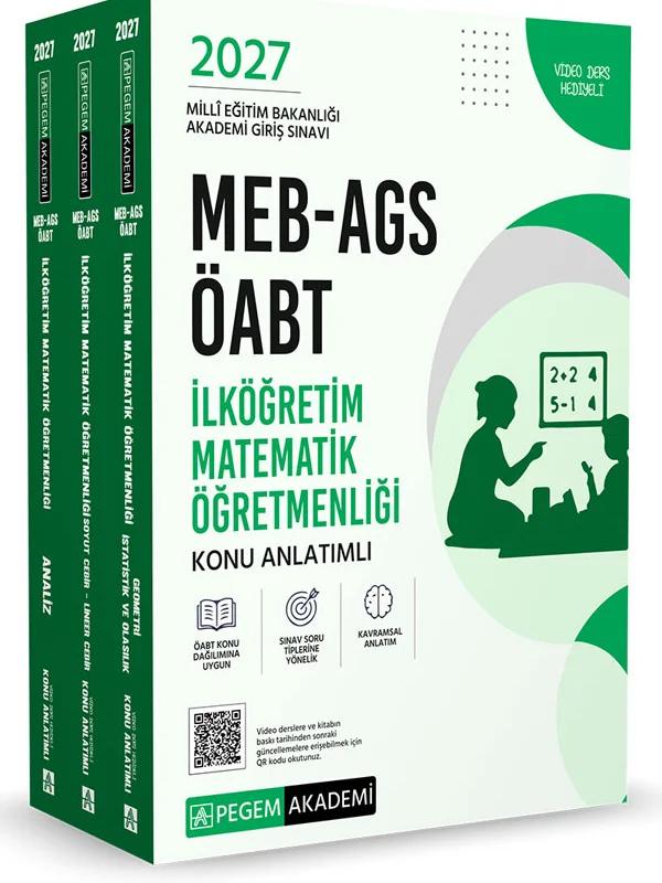 2027 MEB AGS ÖABT İlköğretim Matematik Konu Anlatımlı (3 Kitap)