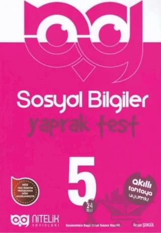 5. Sınıf Sosyal Bilgiler 24 Yaprak Test