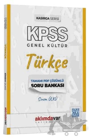 KPSS Türkçe Kasırga Soru Bankası PDF Çözümlü