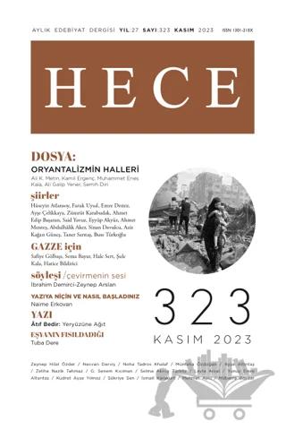 Hece Dergisi - Sayı: 323 Kasım 2023 – Hece Dergisi kitap kapağı