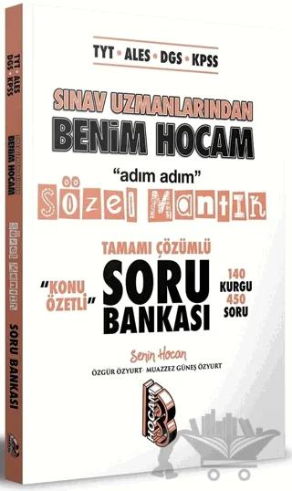TYT-ALES-DGS-KPSS Sınav Uzmanlarından Tamamı Çözümlü Konu Özetli Sözel Mantık Soru Bankası