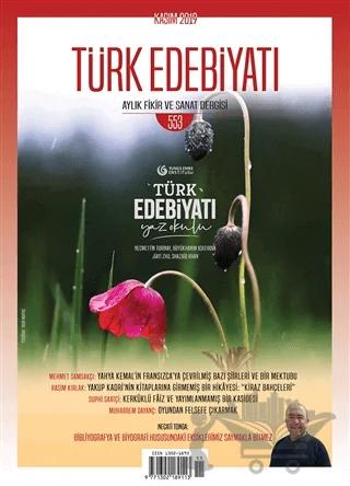 Türk Edebiyatı Dergisi Sayı: 553 Kasım 2019
