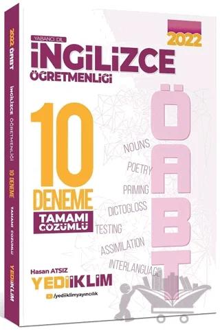 2022 ÖABT İngilizce Öğretmenliği Tamamı Çözümlü 10 Deneme
