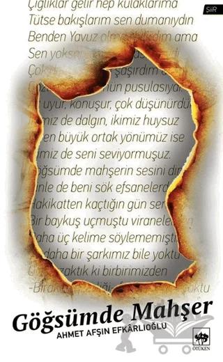 Göğsümde Mahşer – Ahmet Afşın Efkarlıoğlu – Ötüken Neşriyat kitap kapağı