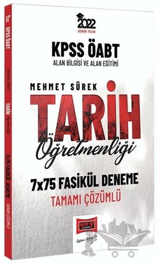 2022 KPSS ÖABT Tarih Öğretmenliği Tamamı Çözümlü 7x75 Fasikül Deneme