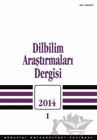 Dilbilim Araştırmaları Dergisi: 2014 / 1