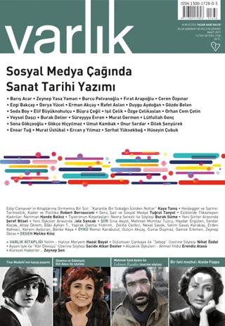 Varlık Edebiyat ve Kültür Dergisi Sayı: 1338 Mart 2019