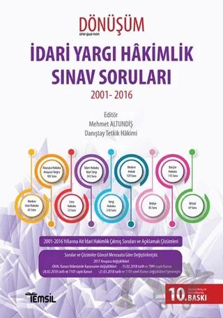 Dönüşüm İdari Yargı Hakimlik Sınav Soruları