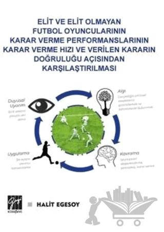 Elit ve Elit Olmayan Futbol Oyuncularının Karar Verme Performanslarının Karar Verme Hızı ve Verilen Kararın Doğruluğu Açısından Karşılaştırılması – Halit Egesoy – Gazi Kitabevi kitap kapağı