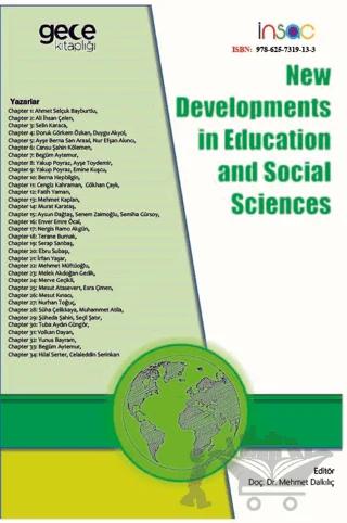 New Developments in Education and Social Sciences