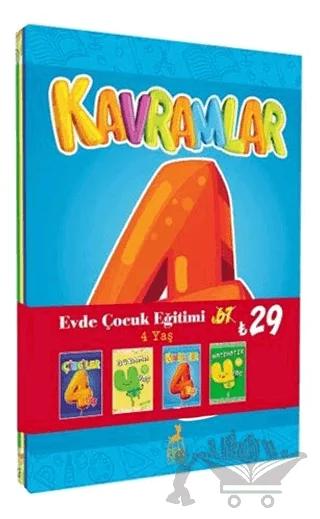 Evde Çocuk Eğitimi Seti 4 Yaş (4 Kitap Takım)