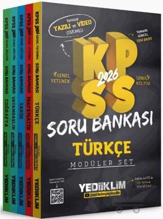 2026 KPSS GY-GK Tamamı Hem Yazılı Hem Video Çözümlü Modüler Set Soru Bankası (5 Kitap)