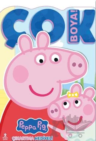 Peppa Pig ve Evie - Çok Boya! Çıkartmalı Dev Boyama Kitabı