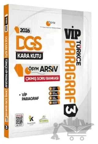 2026 DGS Türkçenin Kara Kutusu PARAGRAF 3 VİP ÖSYM Çıkmış Soru Havuzu Bankası Dijital Çözümlü