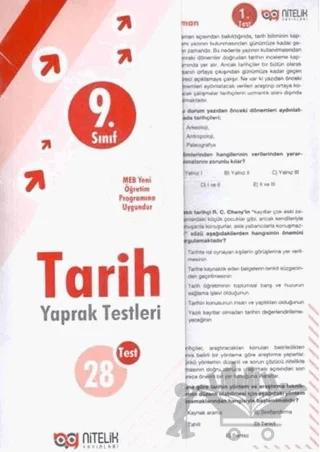 9. Sınıf Tarih Yaprak Testleri