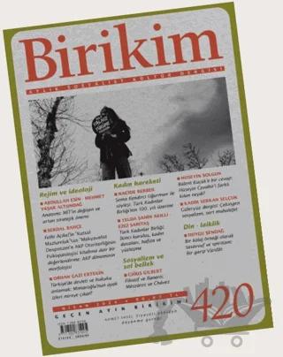 Birikim Dergisi Sayı 420 - Nisan 2024 – Birikim Yayınları kitap kapağı