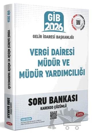 Vergi Dairesi Müdür ve Müdür Yardımcılığı Sınavı Soru Bankası (Karekod Çözümlü)
