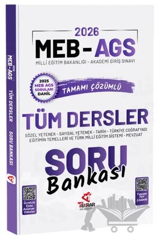 2026 MEB-AGS Tüm Dersler Soru Bankası Çözümlü
